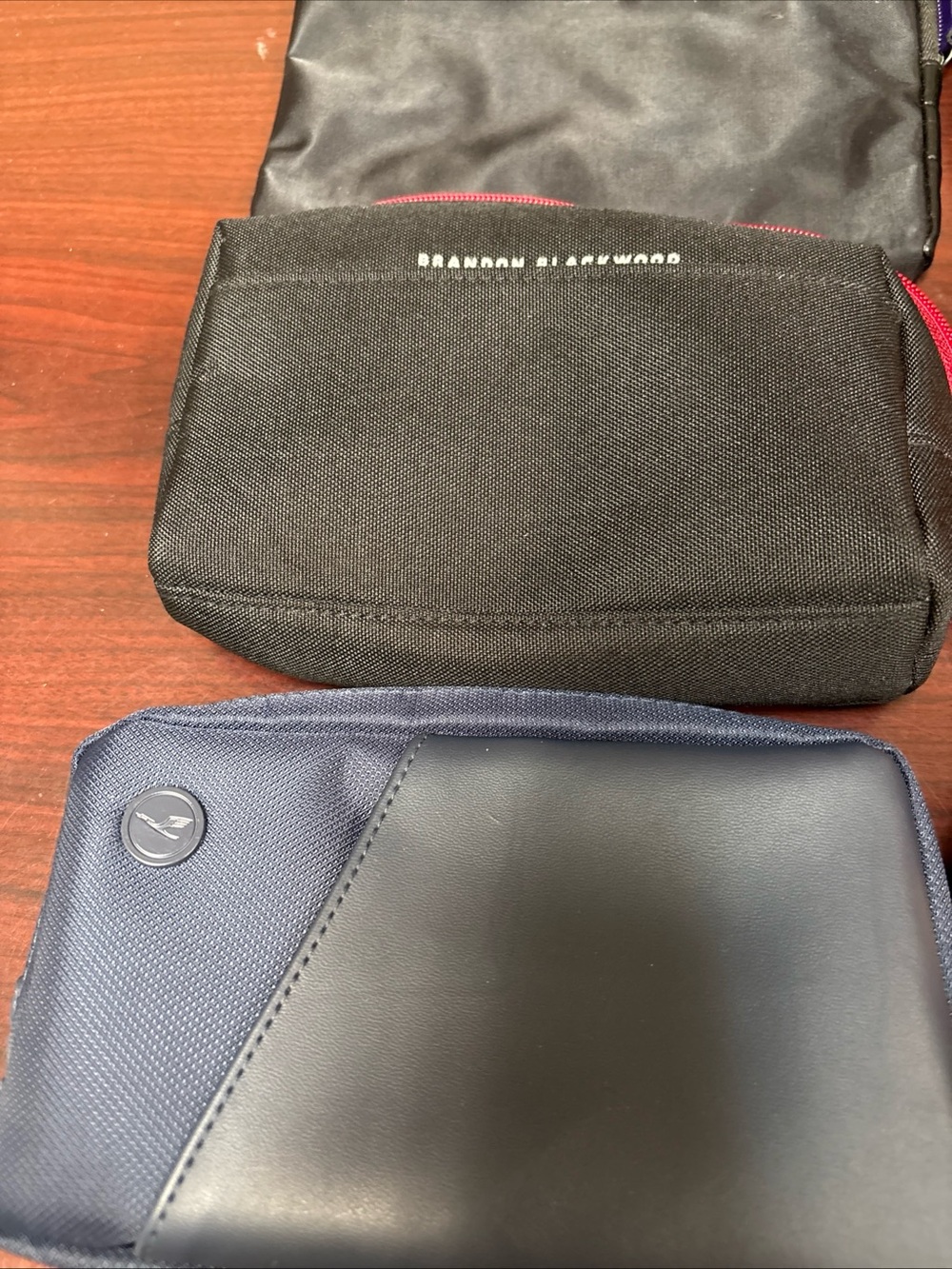 Airlines Travel Amenity Kit Toiletry Bags United Tumi Etro Delta Ungaro Lot Of 8 - Picture 3 of 6